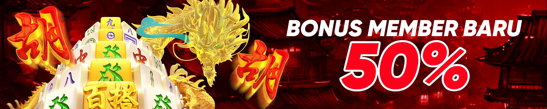 BONUS SPESIAL NEW MEMBER 50% LANGSUNG KLAIM DIDEPAN (KHUSUS SLOT)